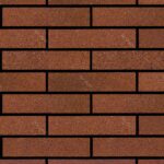 آجر شاموتی پرتقالی نما کد رنگی T16 در ابعاد 10 در 20 در 5.5 سانتی متری