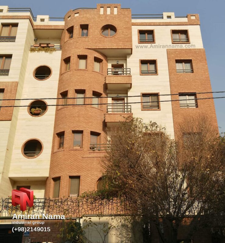 طرح نما آجری آپارتمان طرح قلعه