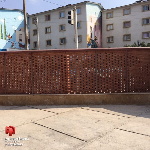 آجر قزاقی نمای آجر سنتی دیوار