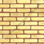 آجر قزاقی زرد رستیک خط دار