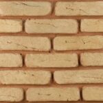 آجر قزاقی زرد رستیک خط دار سنتی