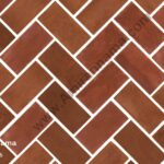 آجر قزاقی کف فرش قرمز 10 در 20