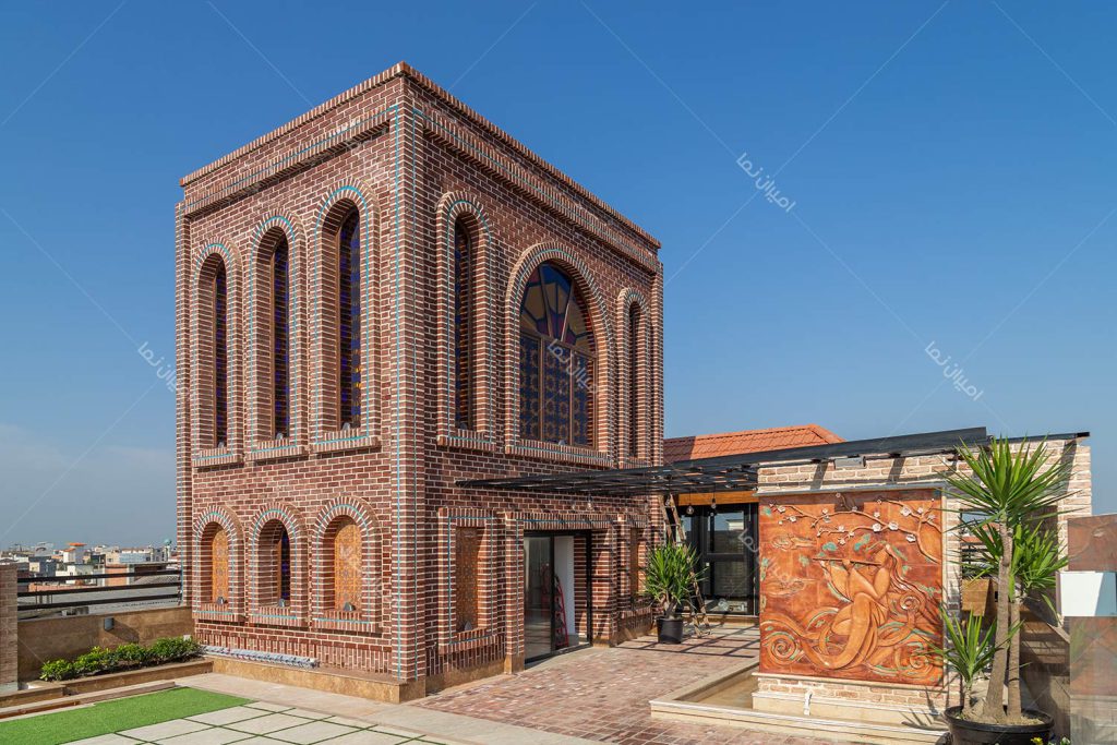 پروژه روف گاردن آجری با آجر نما قزاقی (سنتی)
