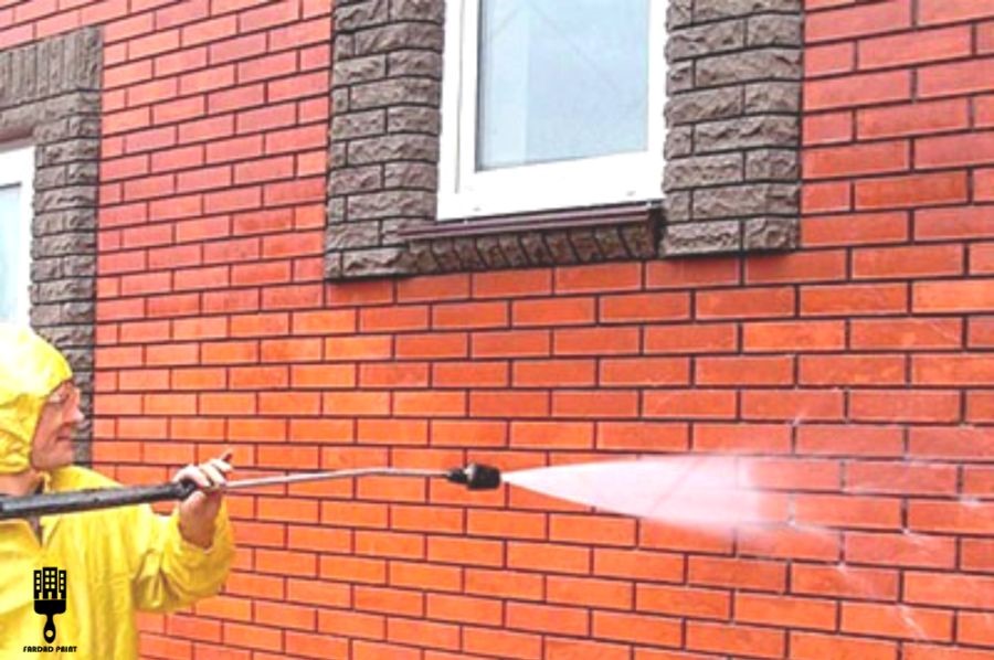 شستشوی گردو غبار نمای آجری