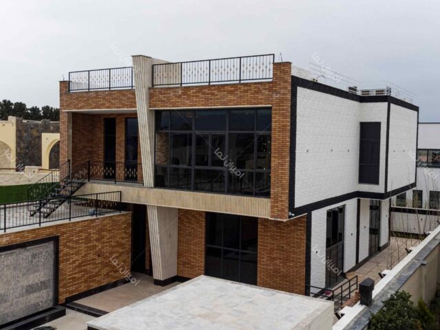 پروژه آجر نما در کردان | نما ترکیبی ویلای دوبلکس| امیران نما
