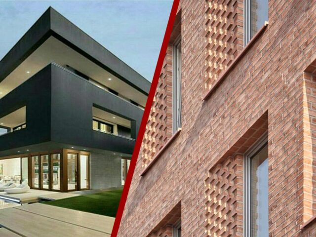 مقایسه آجر نما با نمای سمنت برد و مقاومت آن در برابر رطوبت